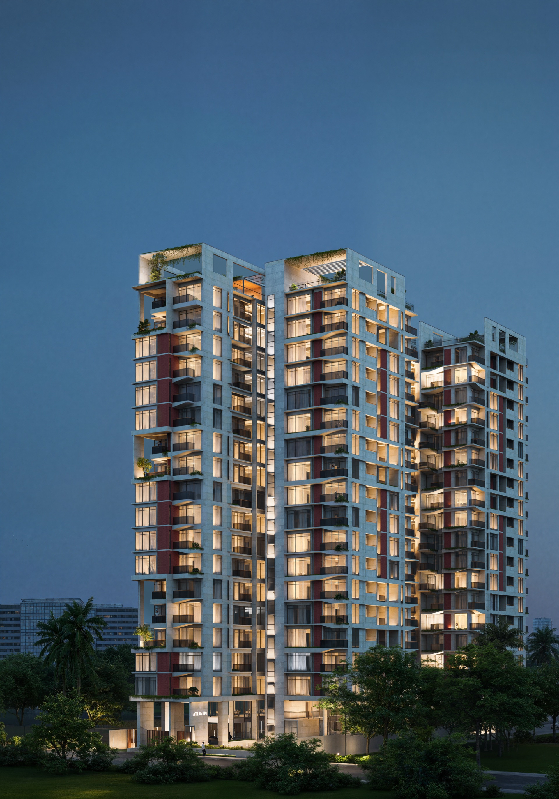 Full Building Night View